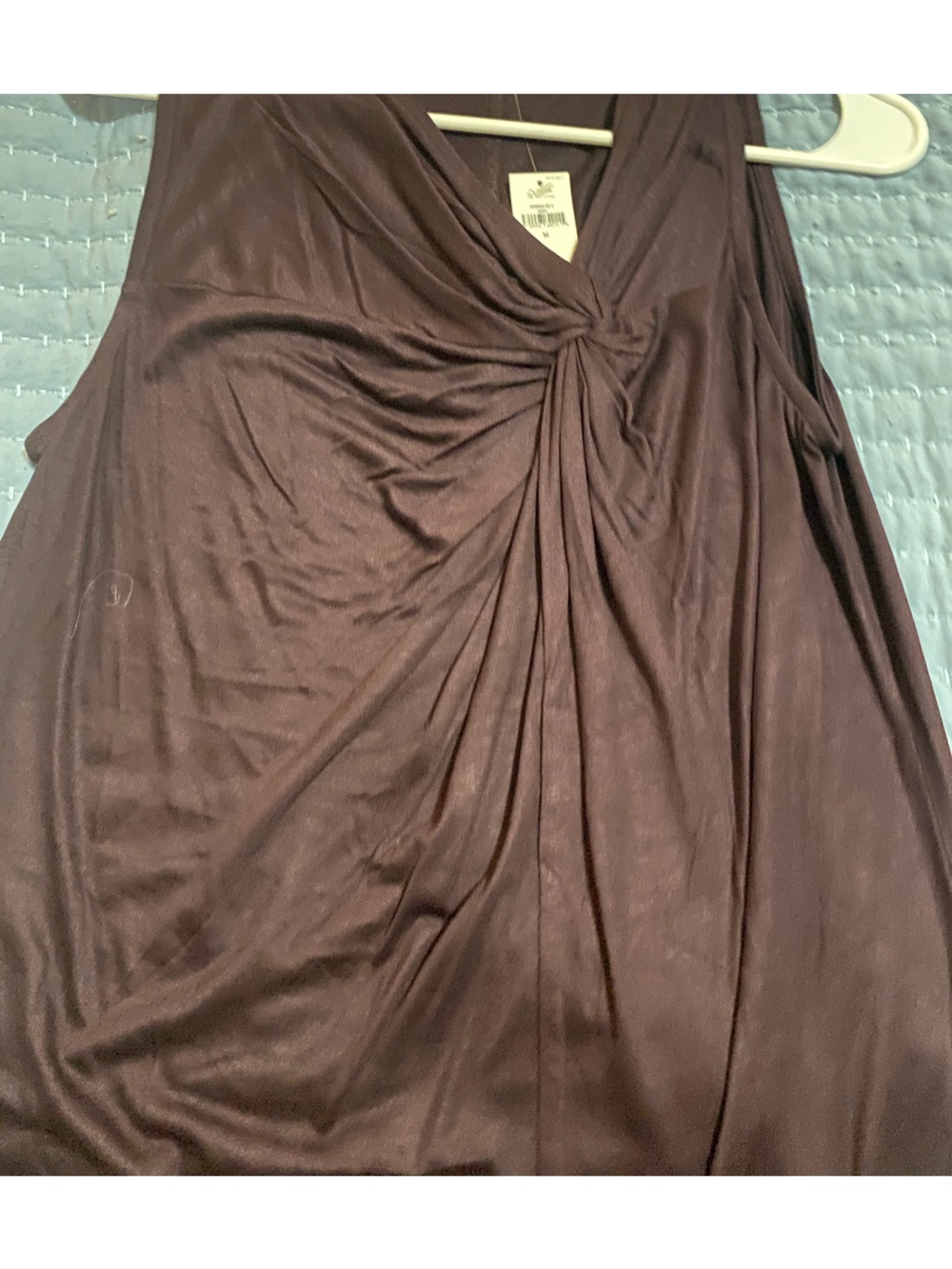 Banana Republic Factory Twist-Front Tank Top in Plum